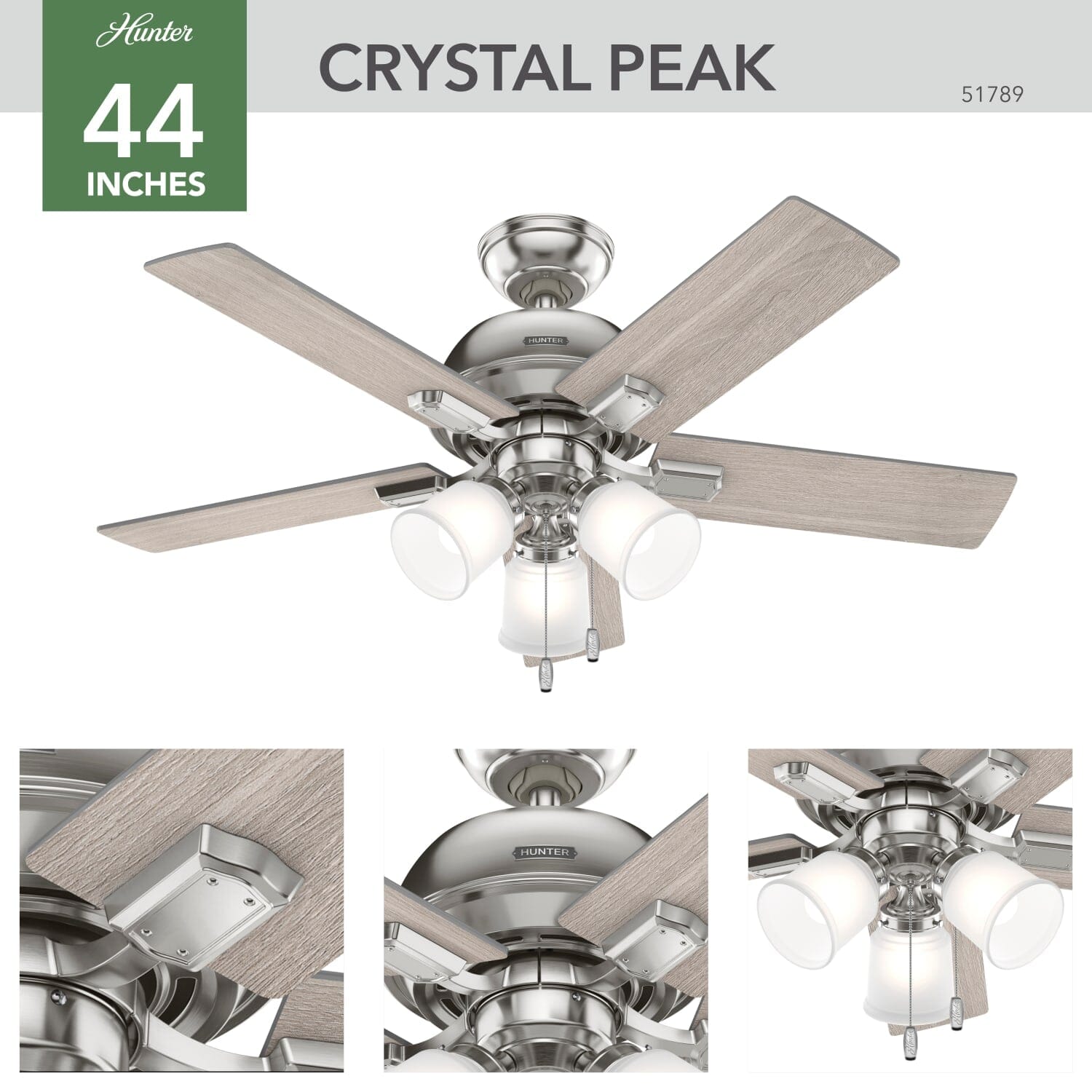 Crystal Peak with 3 Lights 44 inch - Image 6