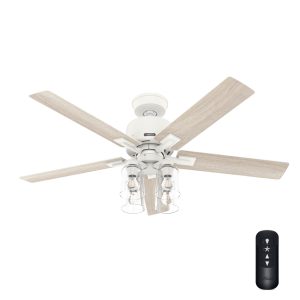 Techne Indoor Smart Fan with 4 Lights 52 inch with Remote