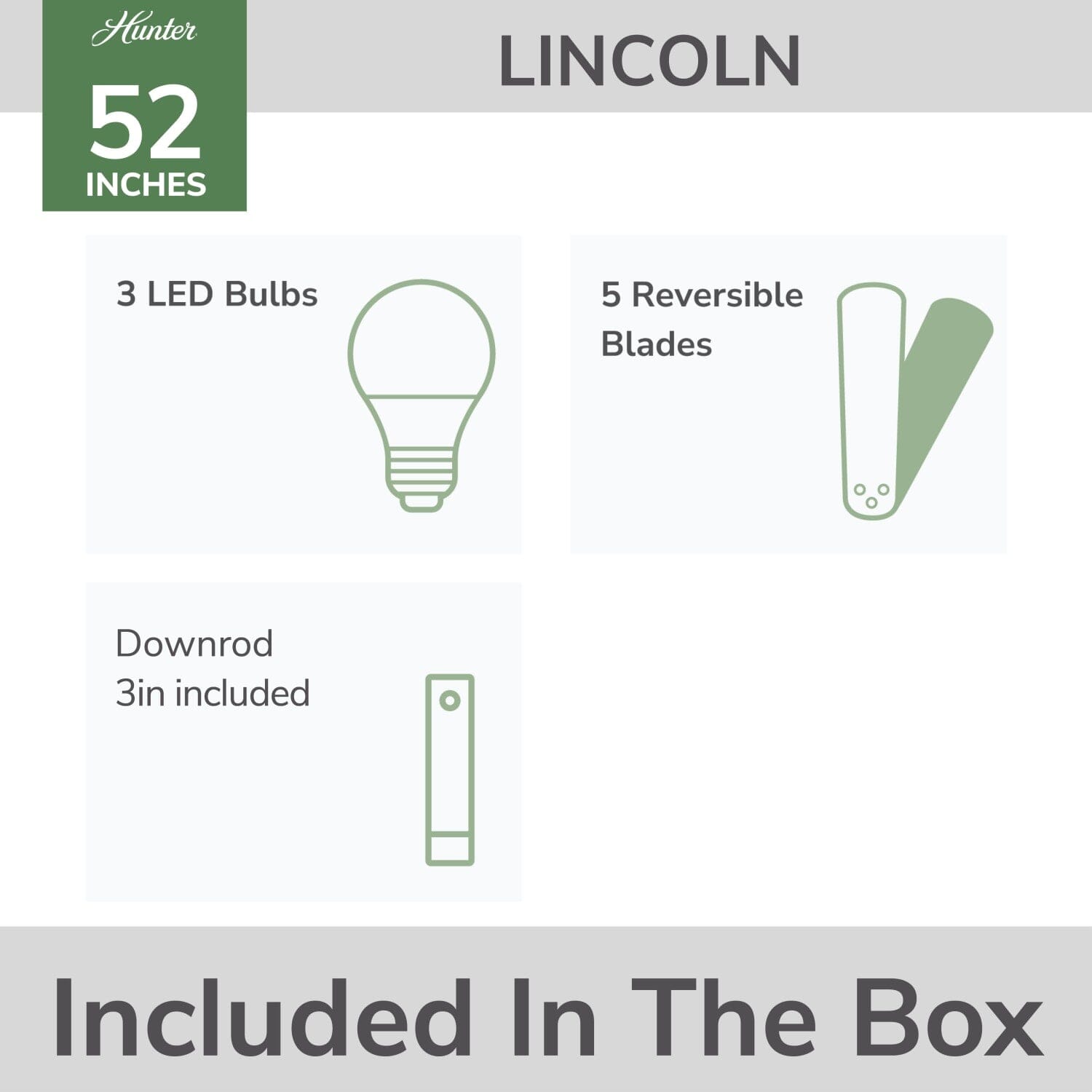 52 inch Lincoln with 3 Led Lights - Image 9