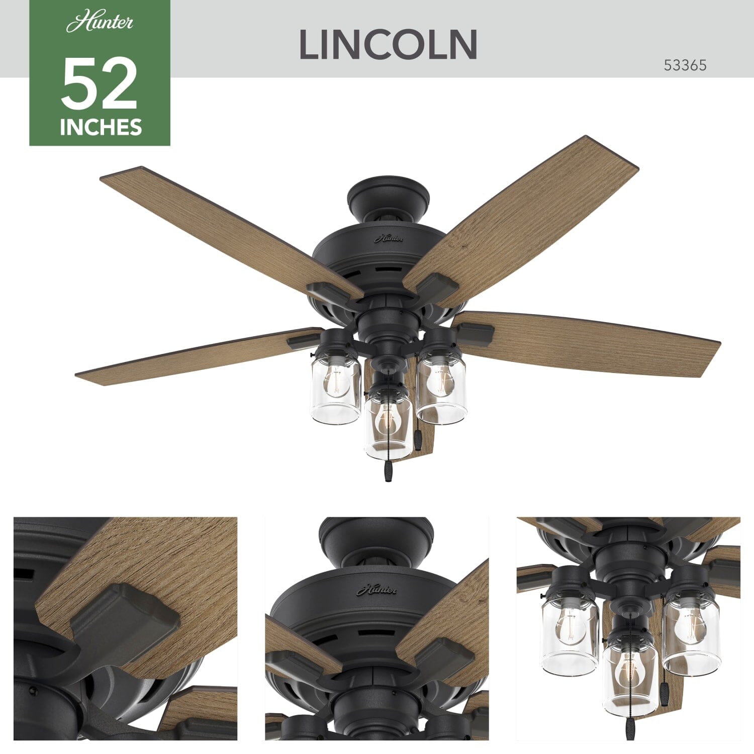 52 inch Lincoln with 3 Led Lights - Image 3