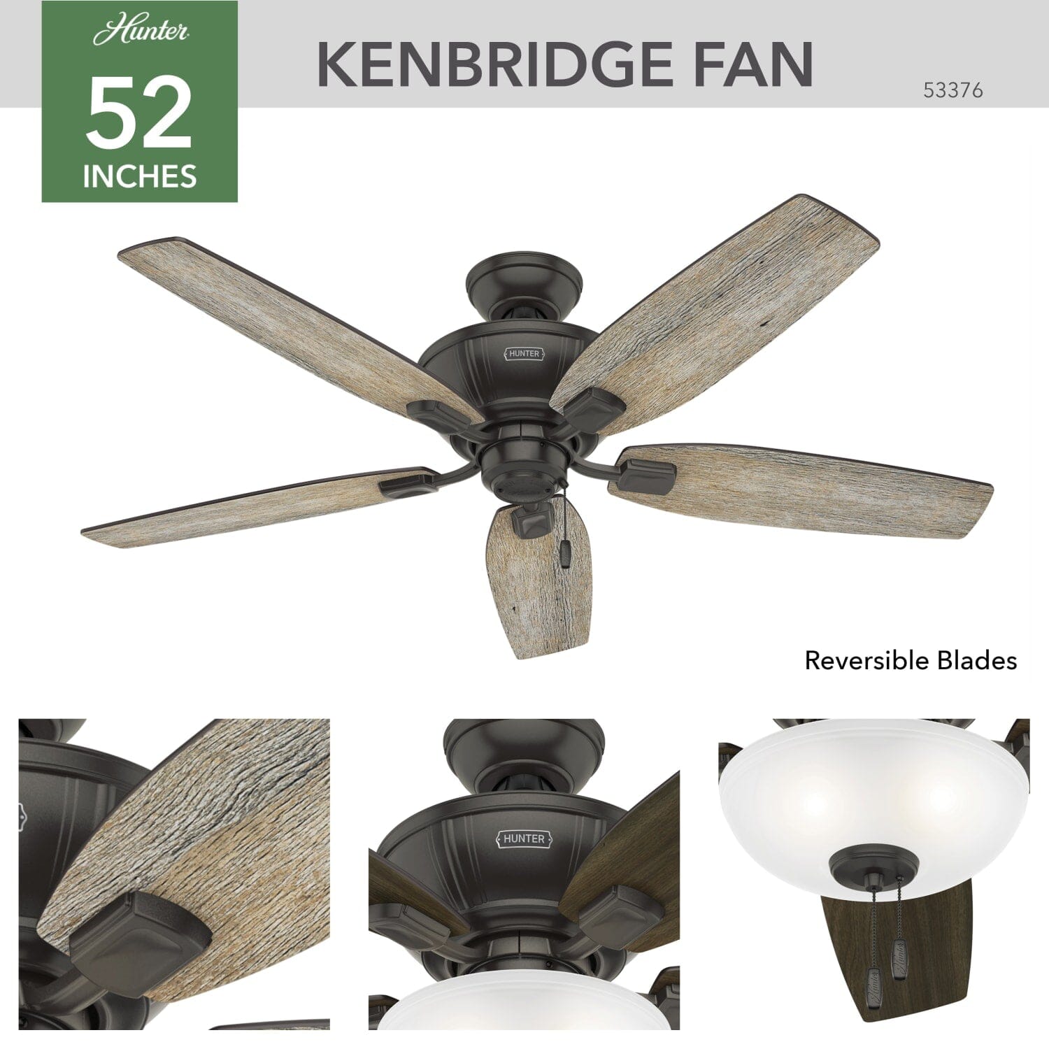 Kenbridge with LED Light 52 inch - Image 3