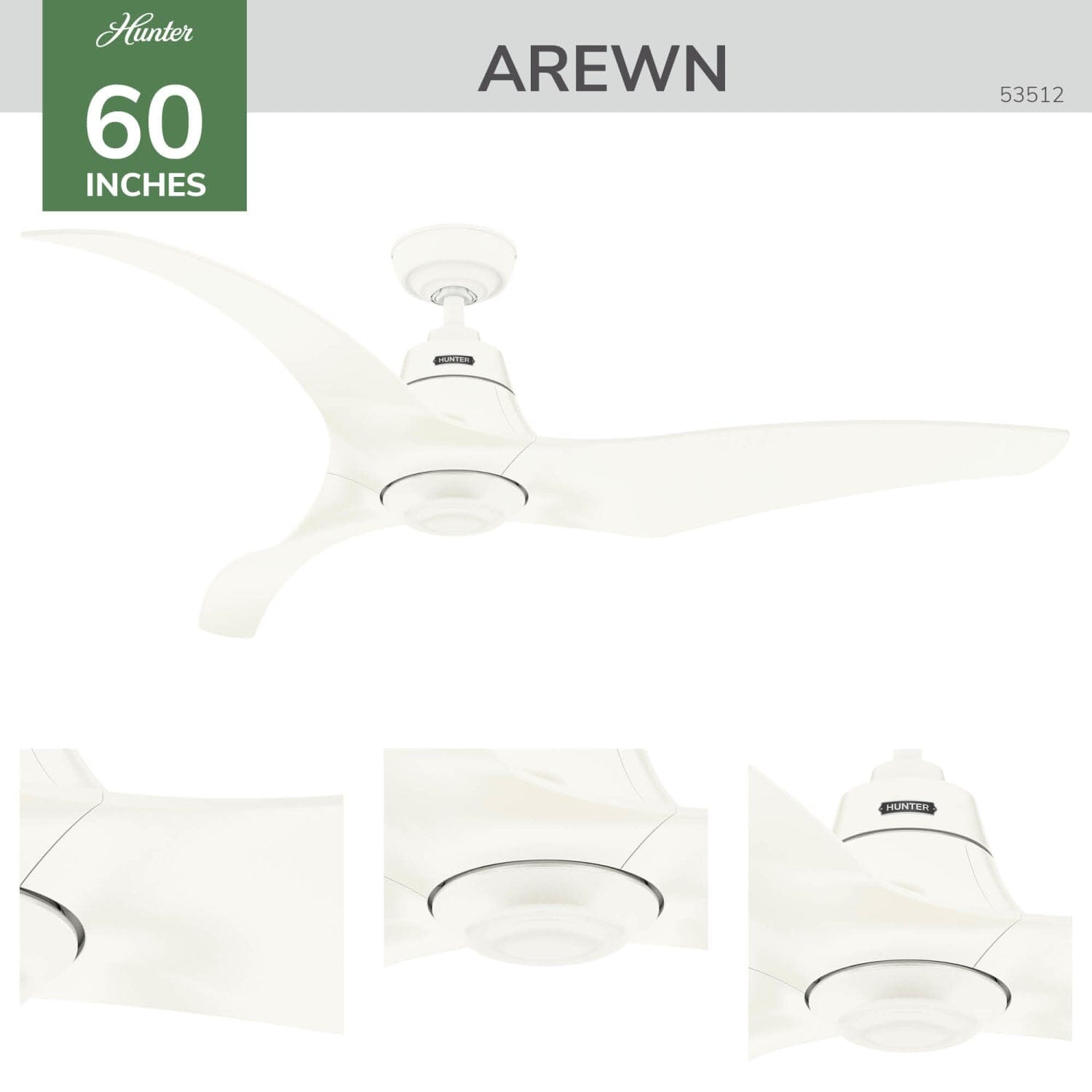 Arwen Outdoor ENERGY STAR with LED Light 60 inch - Image 4