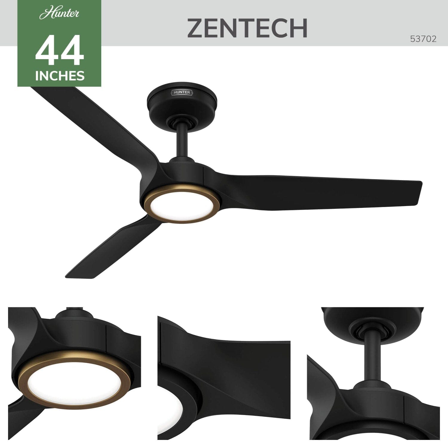 ZenTech 3 Blade Indoor/Outdoor Smart Fan 44in - Image 6