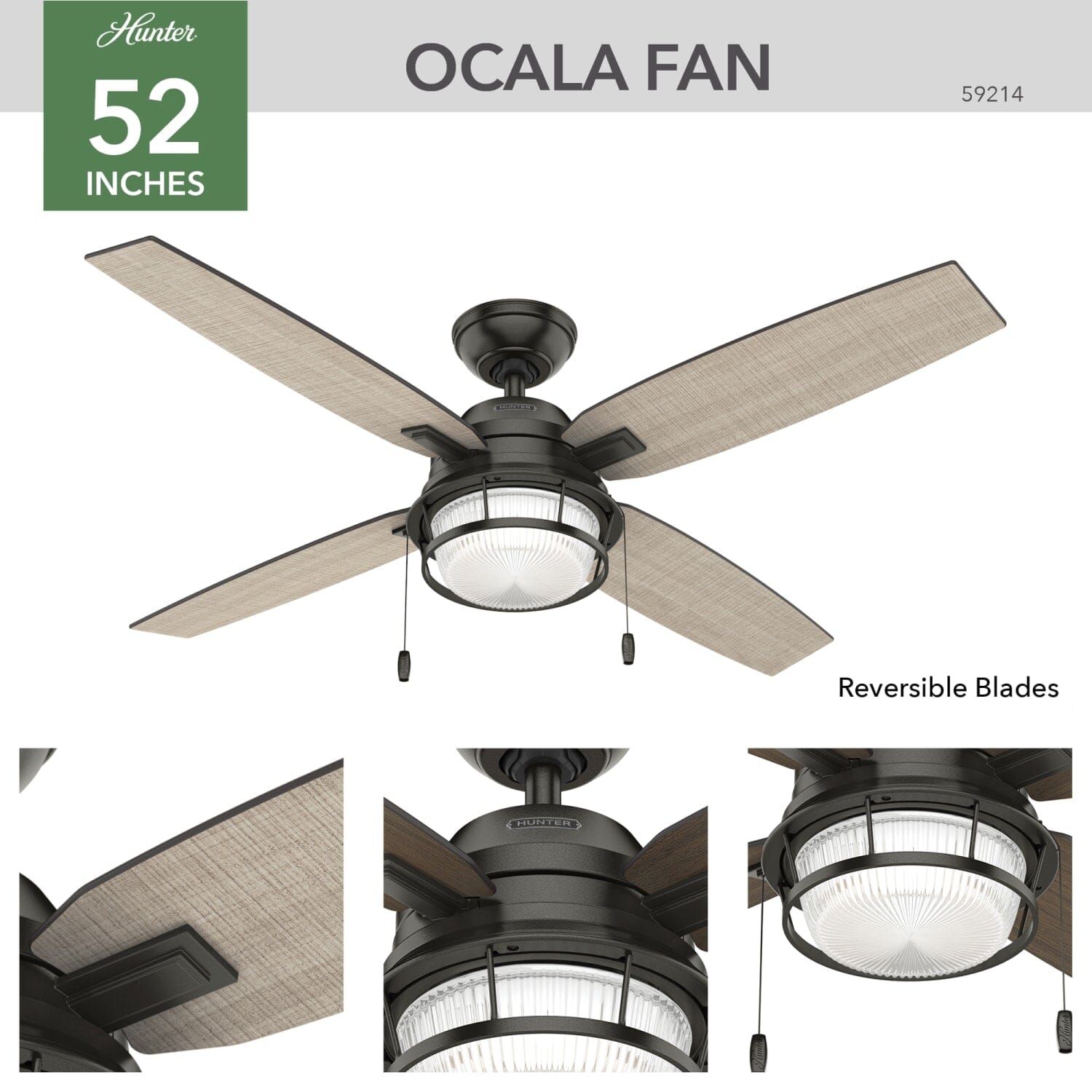 Ocala Outdoor with LED Light 52 inch - Image 4