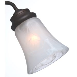 Swirled Marble Side Glass with Bell Shape - 99037
