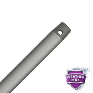 Matte Silver All-Weather 12" Downrod - 99730