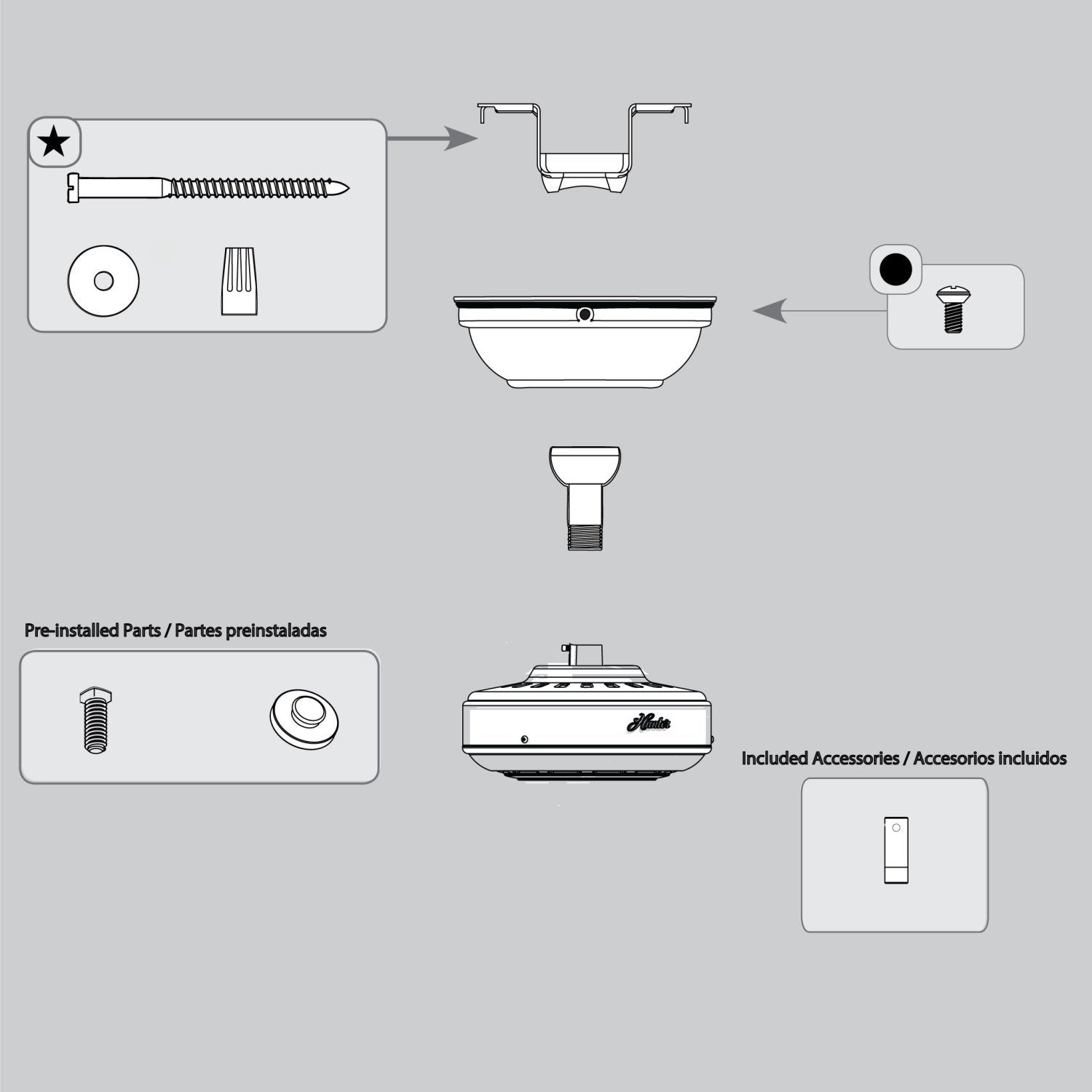 Hanging System-Trilobe-Noble Bronze - K006501834