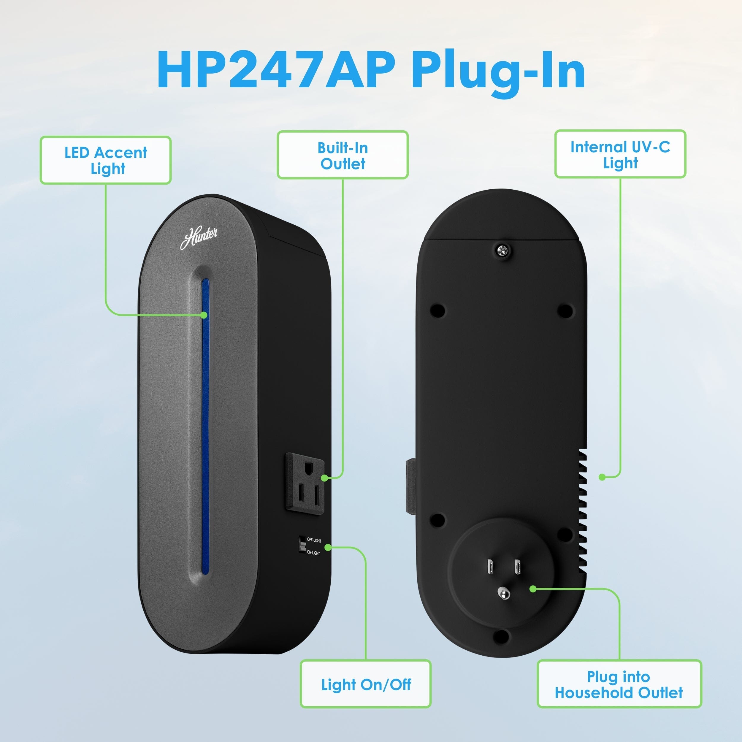 HP247AP Plug-In UV-C Air Sanitizer - Image 4