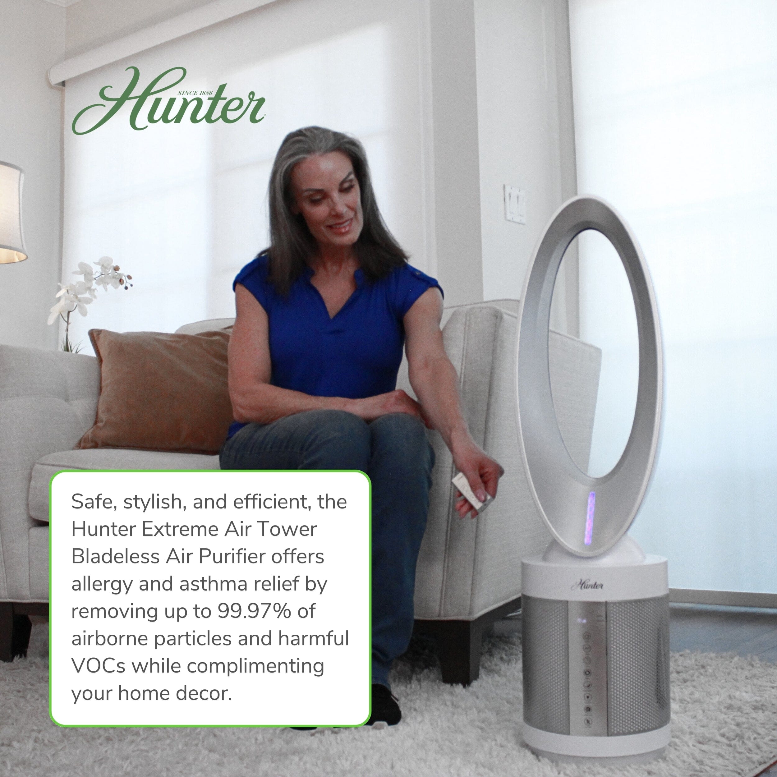 HPF520 ExtremeAir Tower Bladeless Air Purifier - Image 6