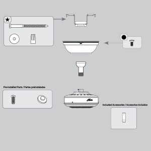 Trilobe Hanging System-Matte Silver - K006501664